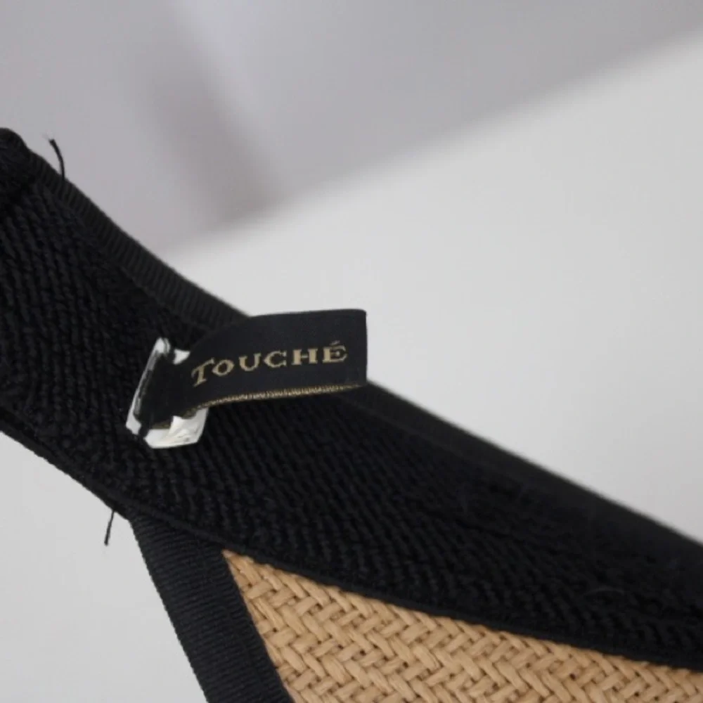 Touché Collection Beige/Black Visor Hat